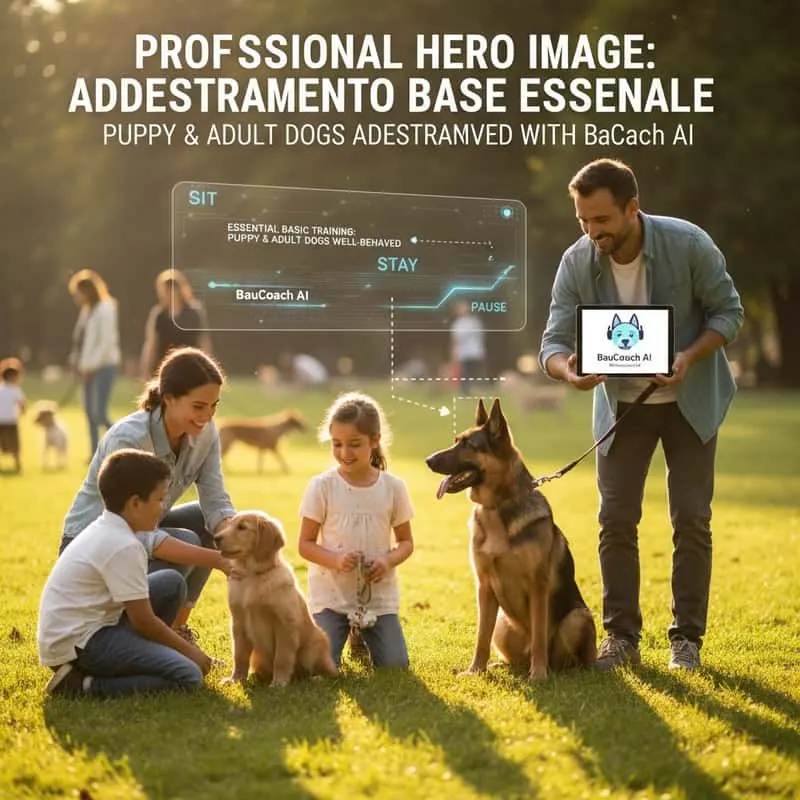 Addestramento Base Essenziale: Cucciolo e Cane Adulto Bene Educati con BauCoach AI